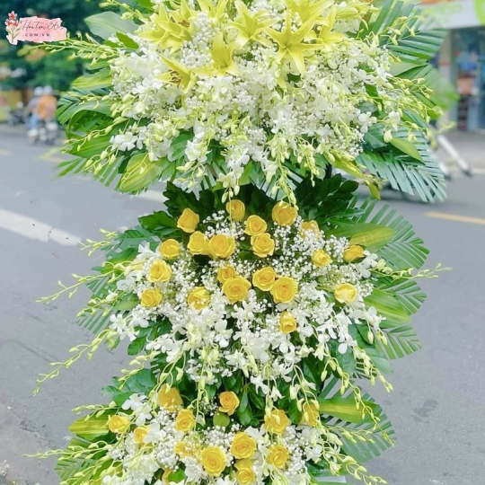 LÃNG HOA CHIA BUỒN 3 TẦNG